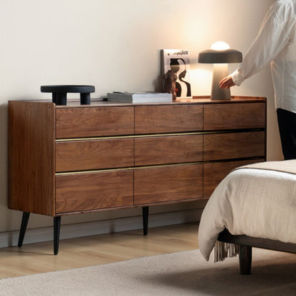 Commode en bois de noyer Enoch