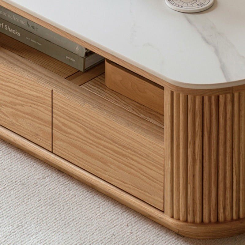Ensemble de table basse Sophie en pierre frittée