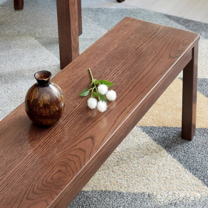 Banc de salle à manger en bois massif Hiro