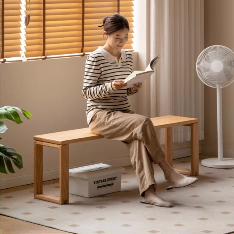Banc de salle à manger en bois massif Atlas