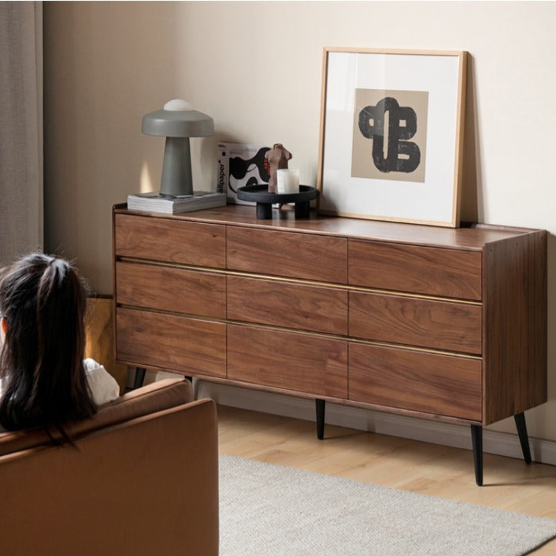 Commode en bois de noyer Enoch