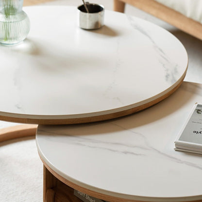 Ensemble de table basse Sophie en pierre frittée