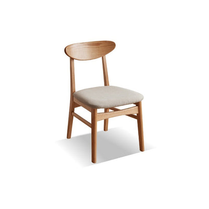 Chaise de salle à manger en chêne massif Nara