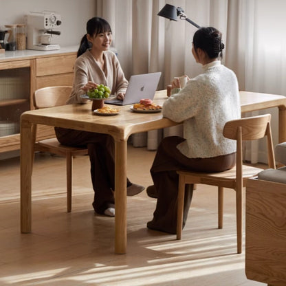 Table à manger en chêne massif Titan