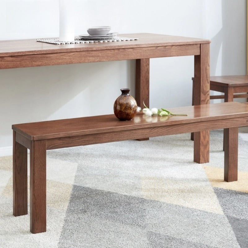 Banc de salle à manger en bois massif Hiro