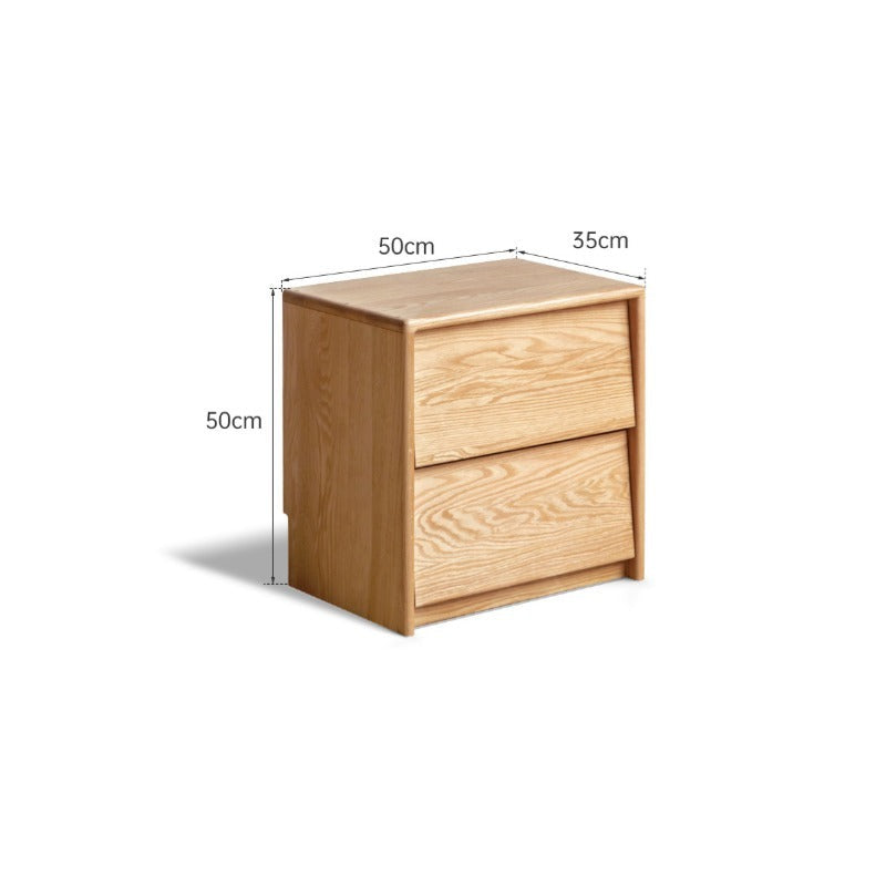 Table de chevet en bois massif Asher