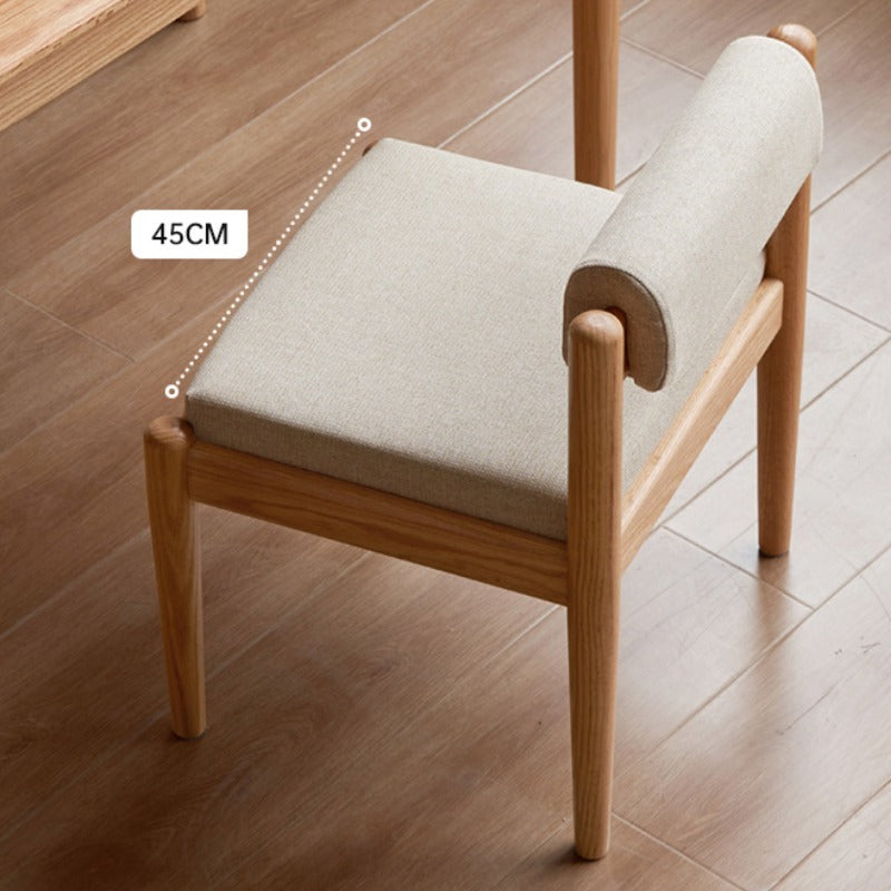 Chaise de salle à manger en bois de chêne Keith