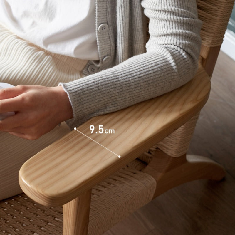 Fauteuil tissé Selma