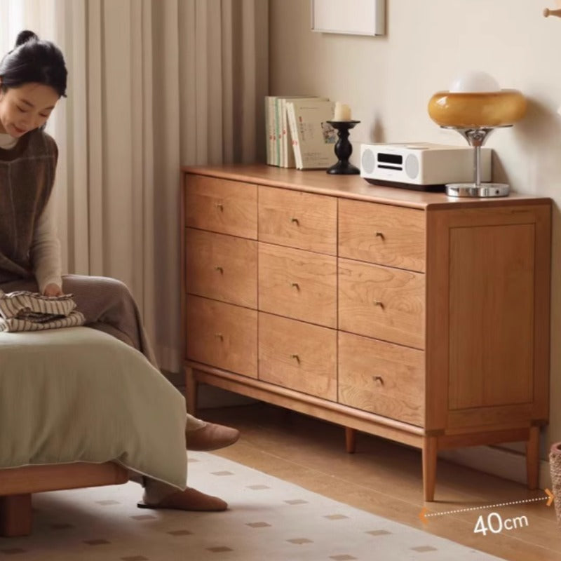 Commode en bois massif Hana