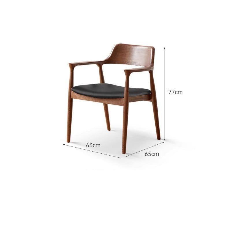 Chaise de salle à manger en bois massif Darcy