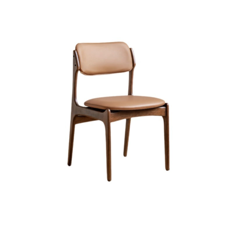Chaise de salle à manger en bois de noyer Miles