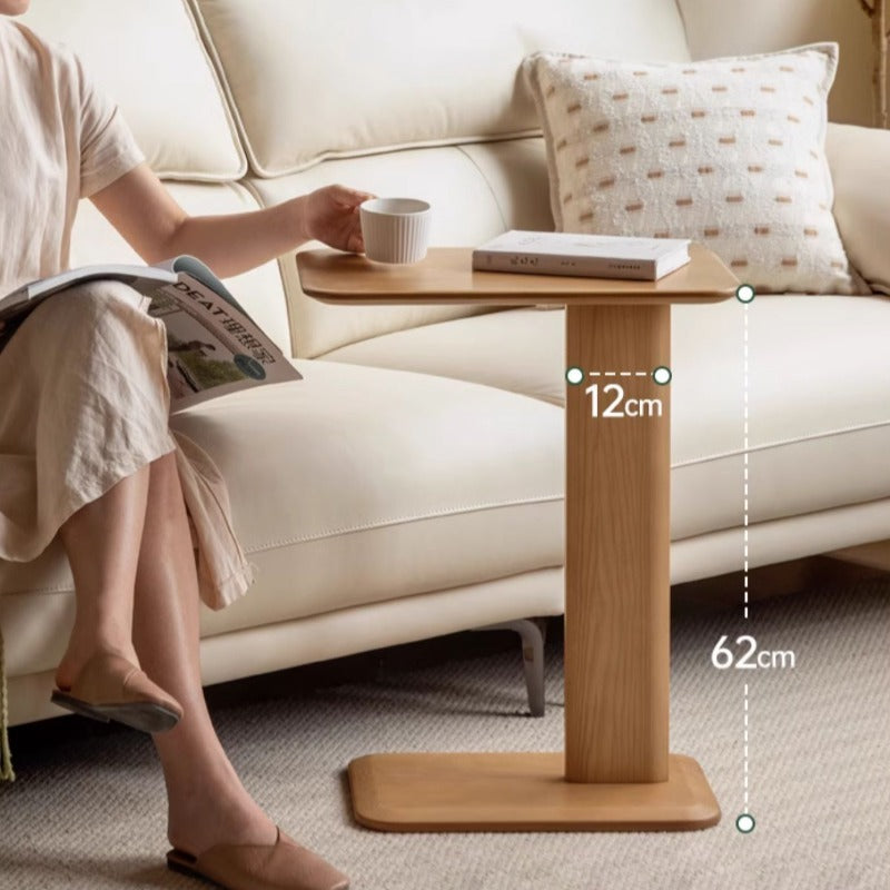 Table d'appoint en bois massif Finley