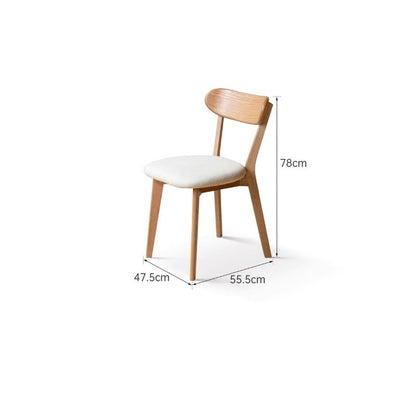 Chaise de salle à manger en chêne massif Blake