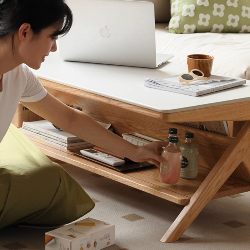 Table basse en pierre frittée Eliza