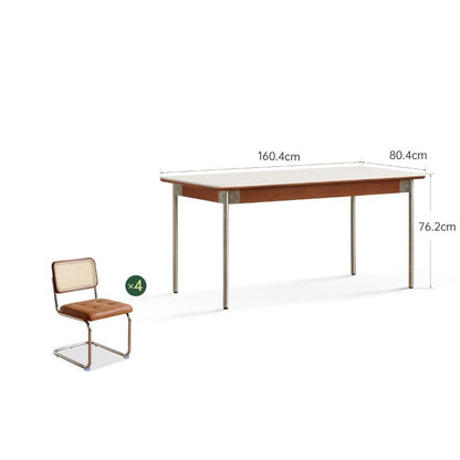 Ensemble de salle à manger Bauhaus en pierre frittée