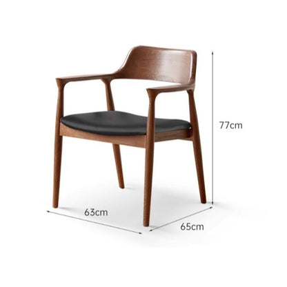 Chaise de salle à manger en bois massif Darcy