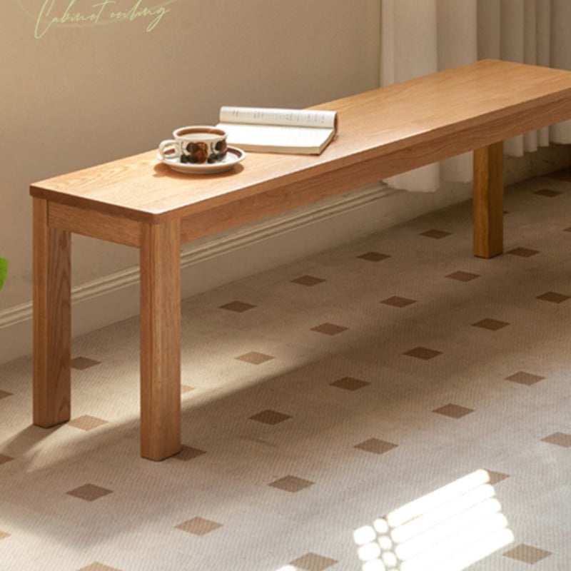 Banc de salle à manger en bois massif Bruce