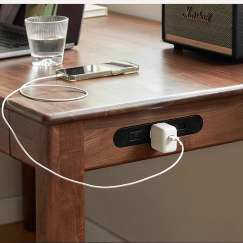 Bureau Kei en bois de noyer massif