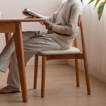 Chaise de salle à manger en bois de cerisier Elise
