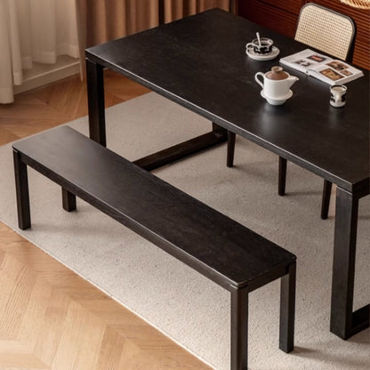 Banc de salle à manger en bois massif Kuro