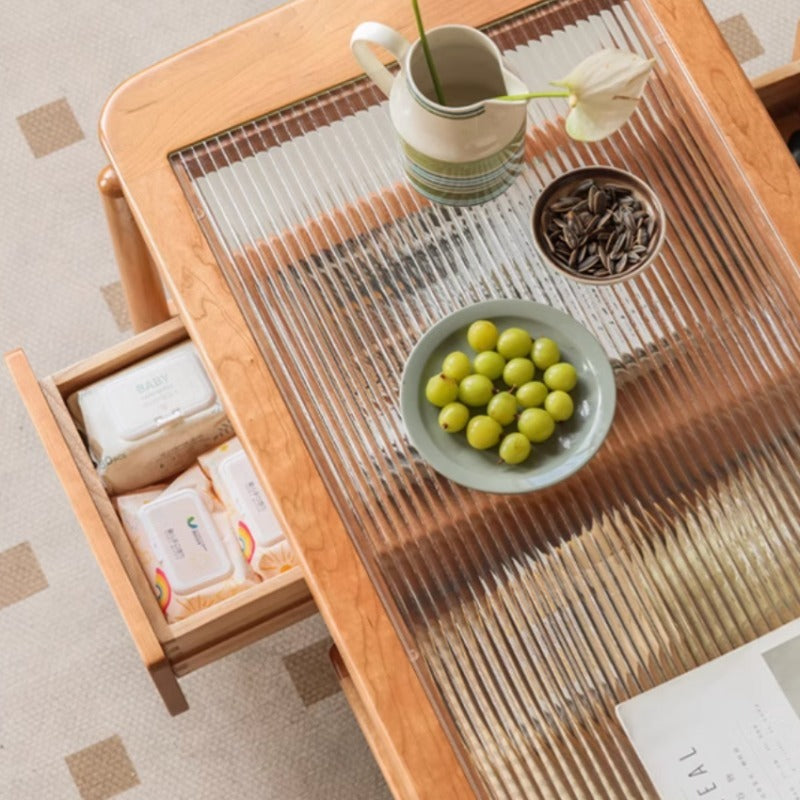 Table basse en rotin Hana