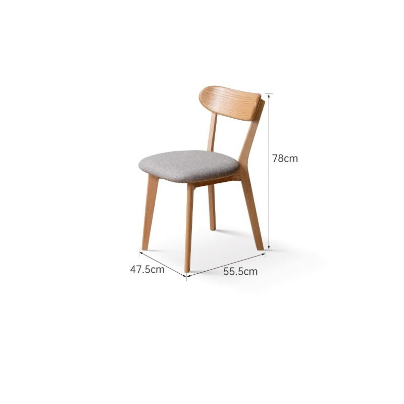 Chaise de salle à manger en chêne massif Blake