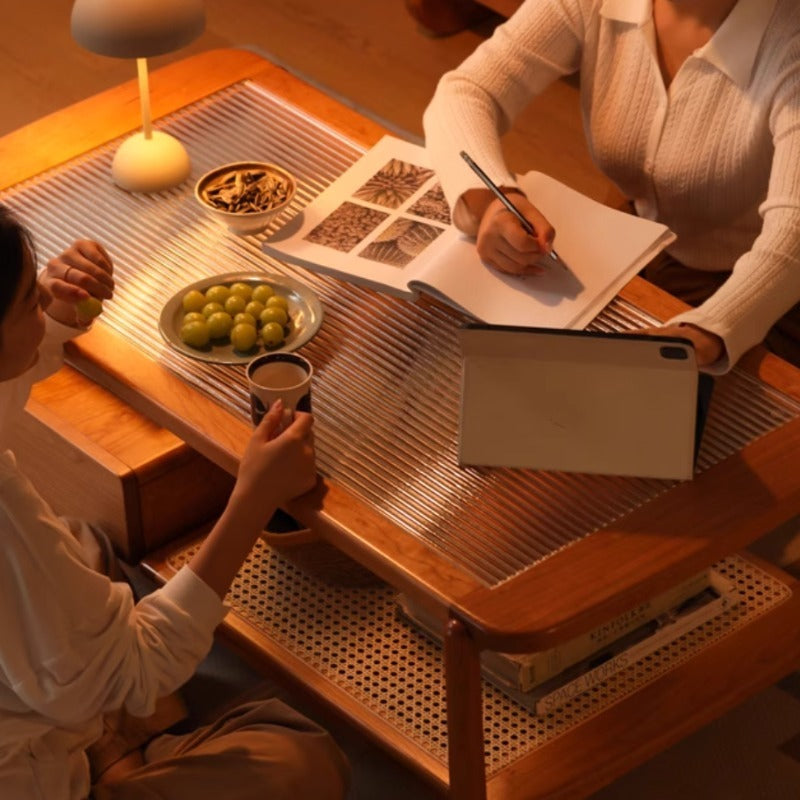 Table basse en rotin Hana