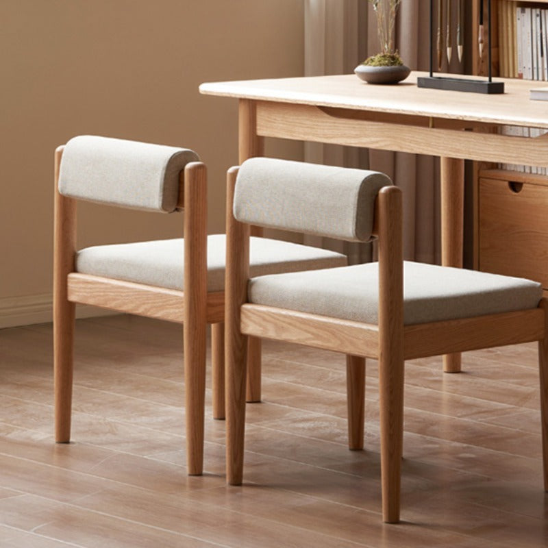 Chaise de salle à manger en bois de chêne Keith