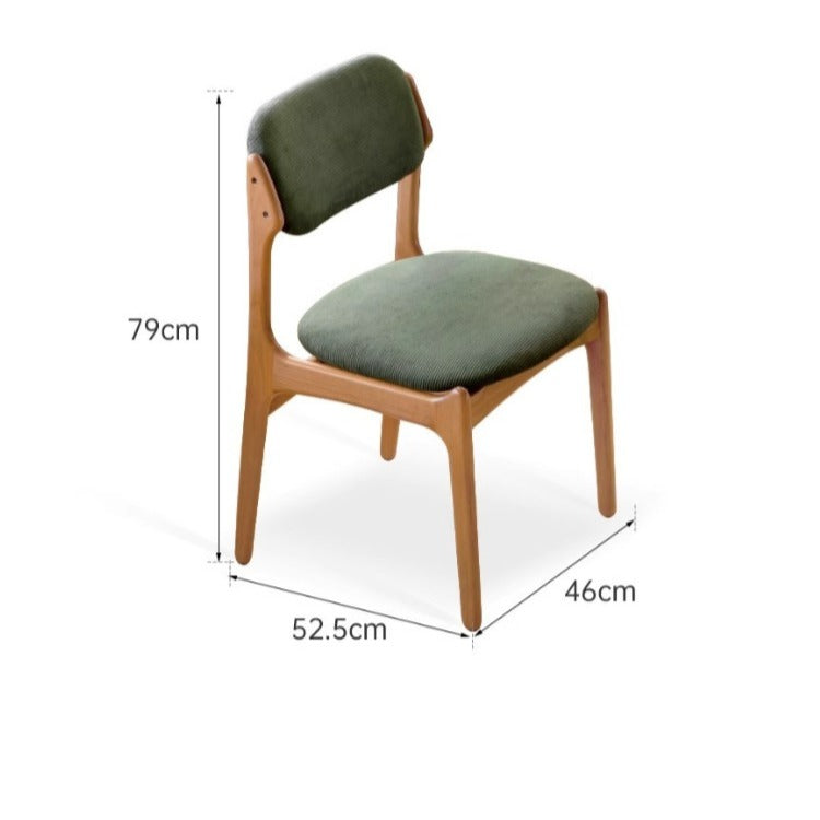 Chaise de salle à manger en bois massif Clara