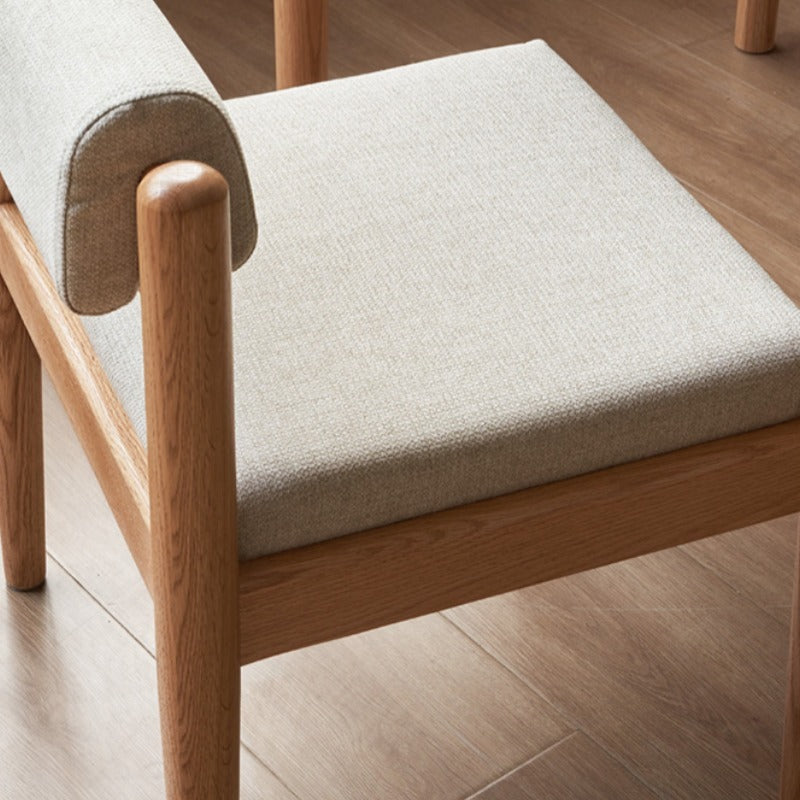 Chaise de salle à manger en bois de chêne Keith