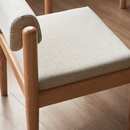 Chaise de salle à manger en bois de chêne Keith