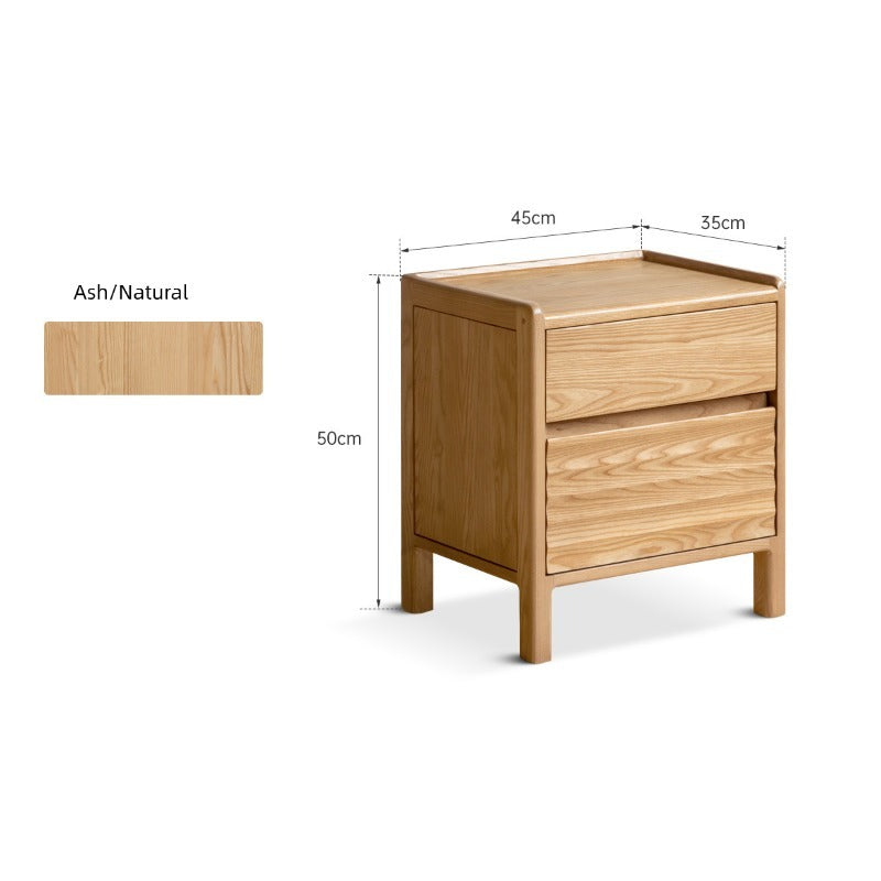 Table de chevet en bois massif Yuki