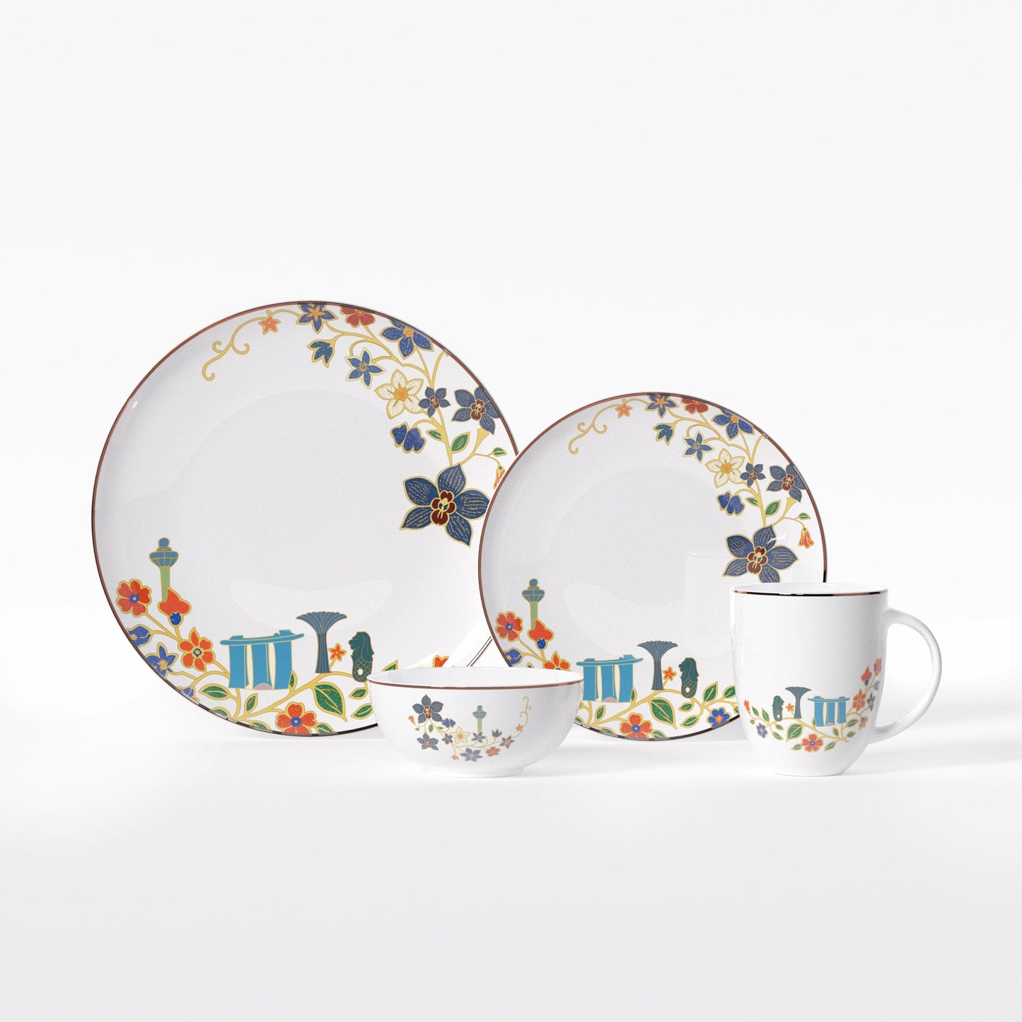 Service de table SG60 Heritage Bloom 16 pièces